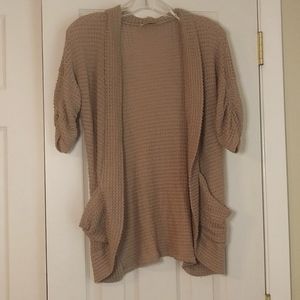 Tan knit Women's Cardigan